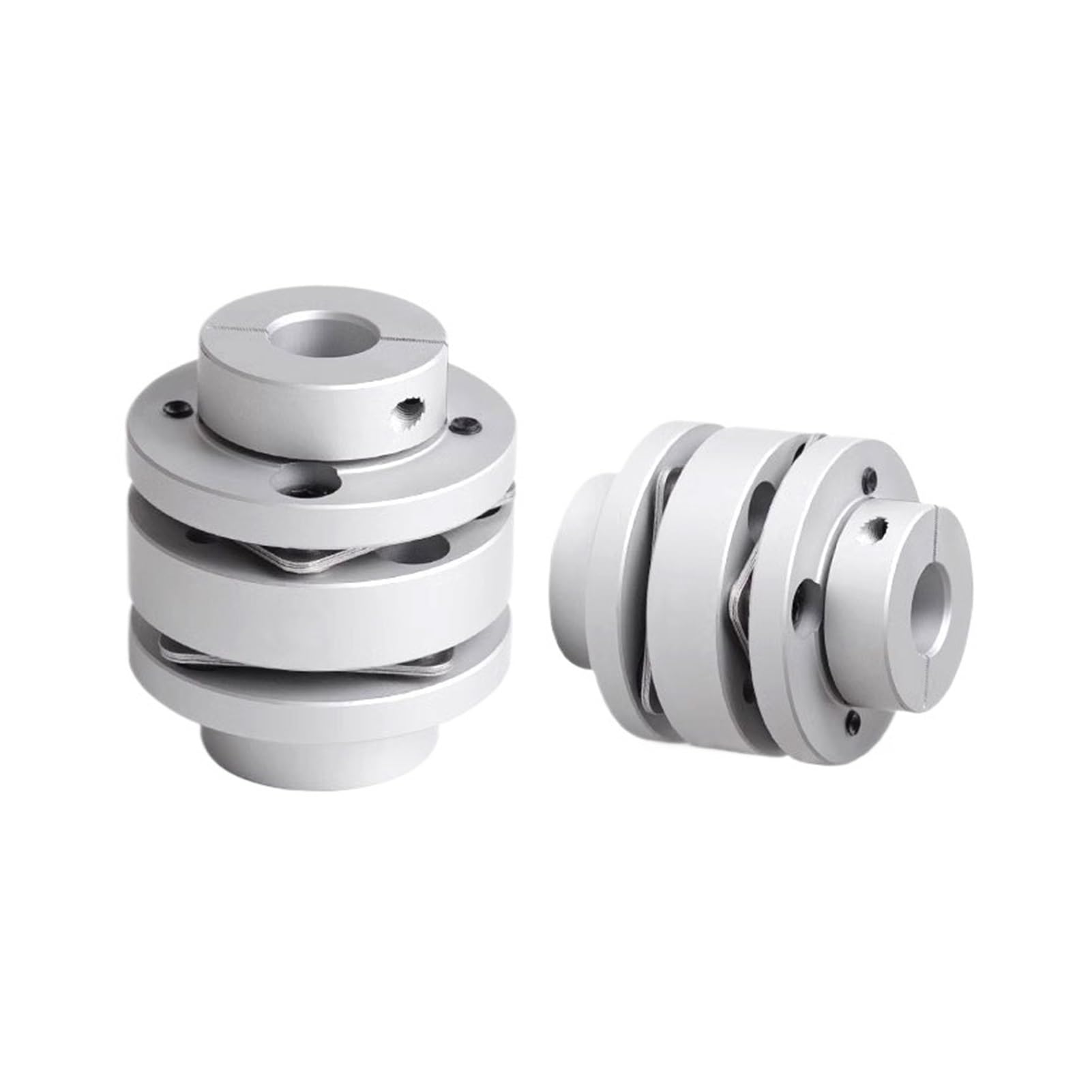 Accouplement à diaphragme 1 pièce D56-L63 LK3-C56-W Accouplement étagé en alliage d'aluminium à double diaphragme for manchon de connecteur de moteur pas à pas, jeu nul(14x19mm)