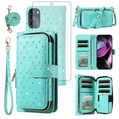 Coque Moto G 5G 2022 Asuwish ZSZXLLB US de couleur verte pour smartphone Motorola