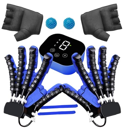 HYHACYH Guantes De Rehabilitación Robóticos 2025, Equipo Robótico para Terapia De Accidentes Cerebrovasculares, Ejercitador De Dedos, Dispositivo De Fortalecimiento De Manos para Hemiplejia