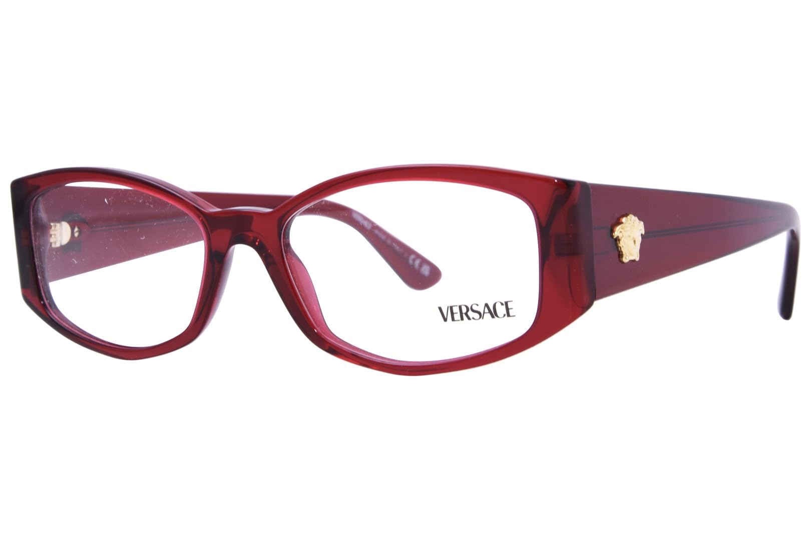 VersaceVE3343 5430 Eyeglasses Women's Bordeaux Full Rim Oval Shape 54mm