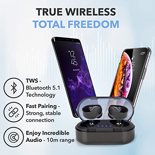 BLX Buds Bluetooth Kopfhörer In Ear - Kopfhörer Bluetooth mit Mikrofon | In Ear Kopfhörer mit Ladecase | 5.1 Bluetooth… - Image 3