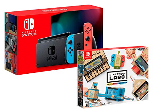 Nintendo Switch rojo/azul neón 32 GB Pack + Nintendo Labo – Multi Kit