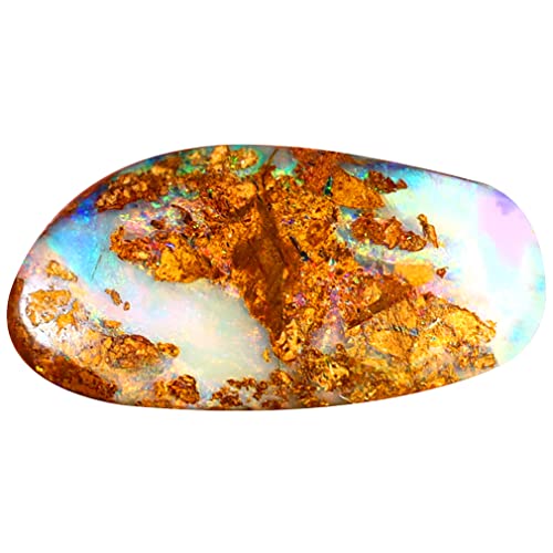 Opale naturelle Boulder de 2,02 cts en cabochon anti-fissure pour montures stables