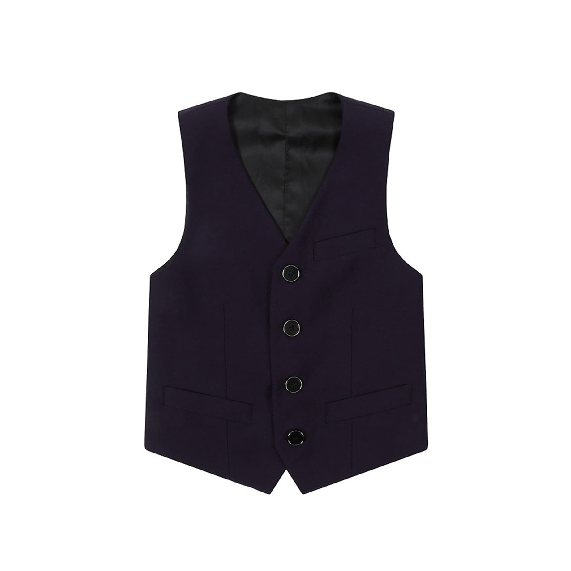 Fankeshi Boy's 4 Button Formal Suit Vest