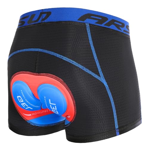 Lixada Radfahr-Shorts, Sweatshirt, Berg, Radsport, Shorts, saugfähig, schnelltrocknend, gepolstert, 5D-Gel, gepolstert, MTB, Unterwäsche, Fahrrad-Shorts für Männer