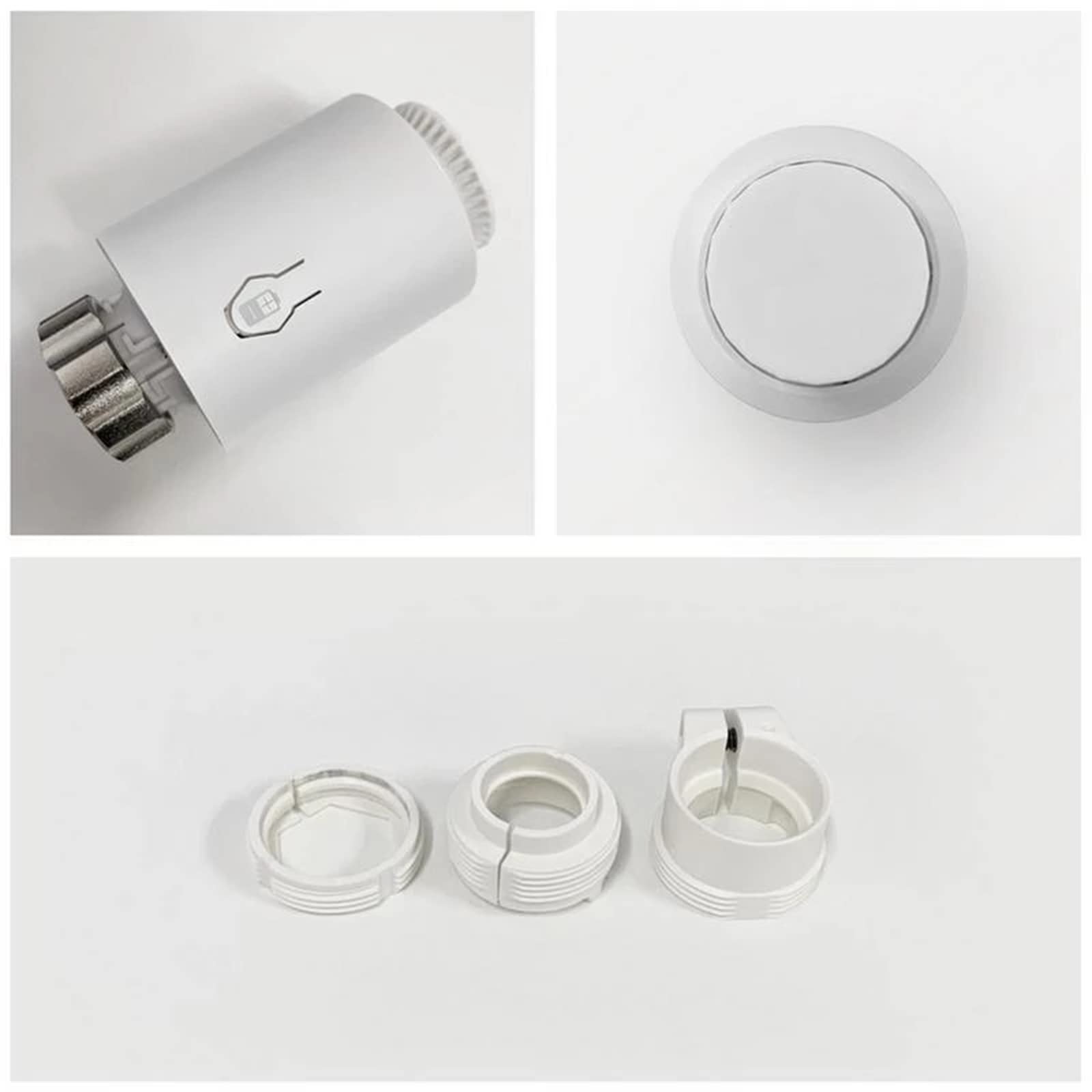 Smartes Digitales Thermostat Heizung,Heizkörperthermostat Ventilkopf Smart Programmierbares WLAN Erweiterbares Heizkörperthermostatventil,6 stücke