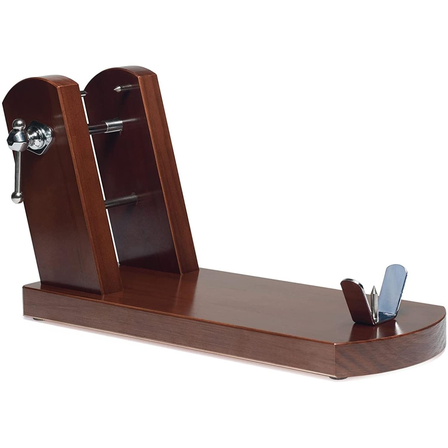 KROWN - Soporte de Jamón Español, Jamonero Modelo Rioja Color Nogal, Fabricado en España 100%