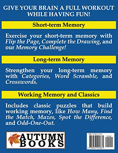 Beautiful Memory Activities: Over 80 Brain Puzzles (For Memory Loss Adults): 1