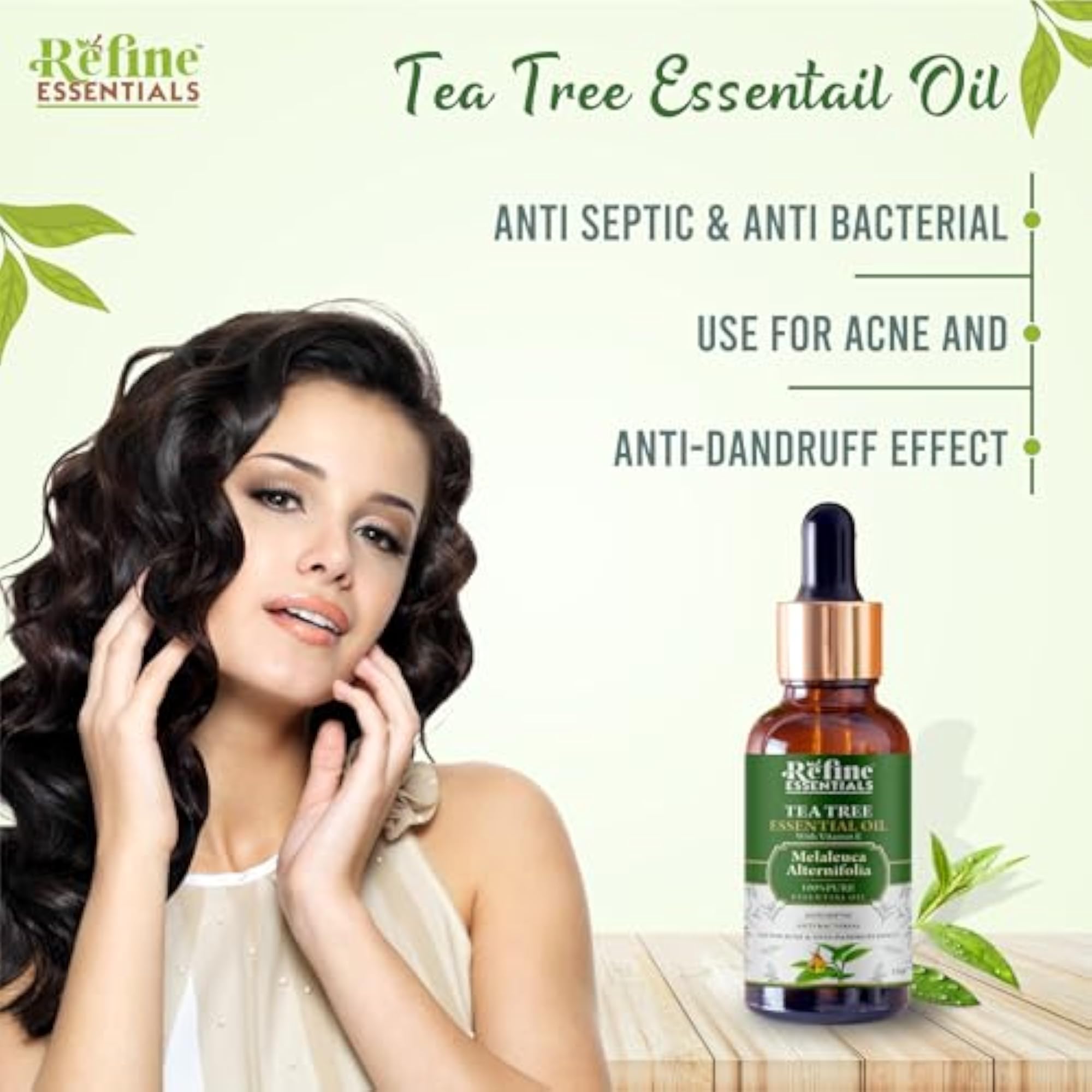 Tea Tree Oil with Vitamin E, Skin & Hair Care
