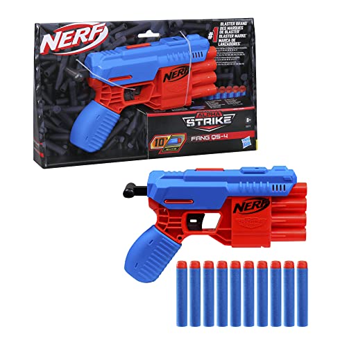 Image of Nerf Elite 2.0 Shockwave Rd-15 Toy Blaster & Nerf Alpha Strike Fang Qs-4 Toy Blaster|Multicolor