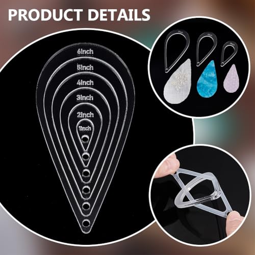 Modèles de matelassage en acrylique NBEADS pour patchwork bricolage et scrapbooking - 6