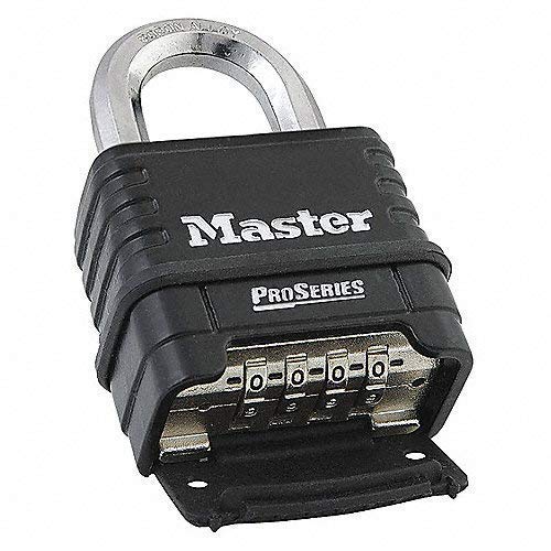 MasterLock 1178D Combination Padlock - Black/Silver (Pack