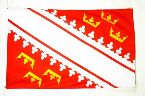 AZ FLAG Drapeau Alsace 90x60cm - Drapeau alsacien - Province d'Alsace 60 x 90 cm - Drapeaux