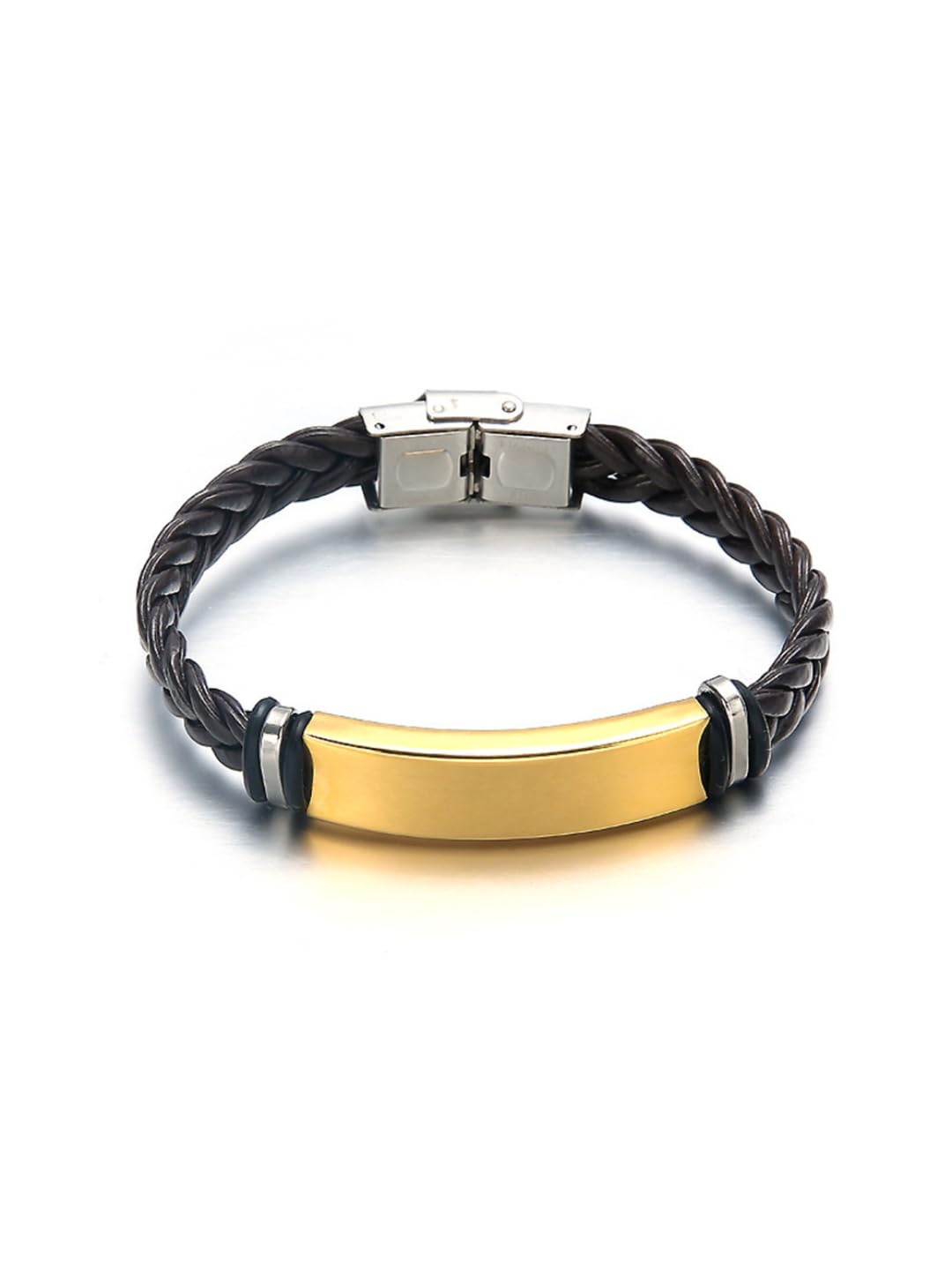 SALTY Alpha Elite Bracelet for Men & Boys | Leather | Wrist Band | Fancy & Stylish | Birthday Gift | Aesthetic Jewellery | Accessories for Everyday Wear (B0CVWR1F3Q) Amazon Price History, Amazon Price Tracker