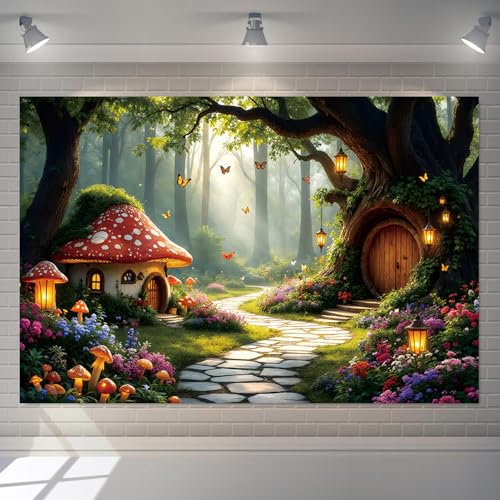 Fondo de Bosque Encantado 10x8ft para fotografía miniatura 3