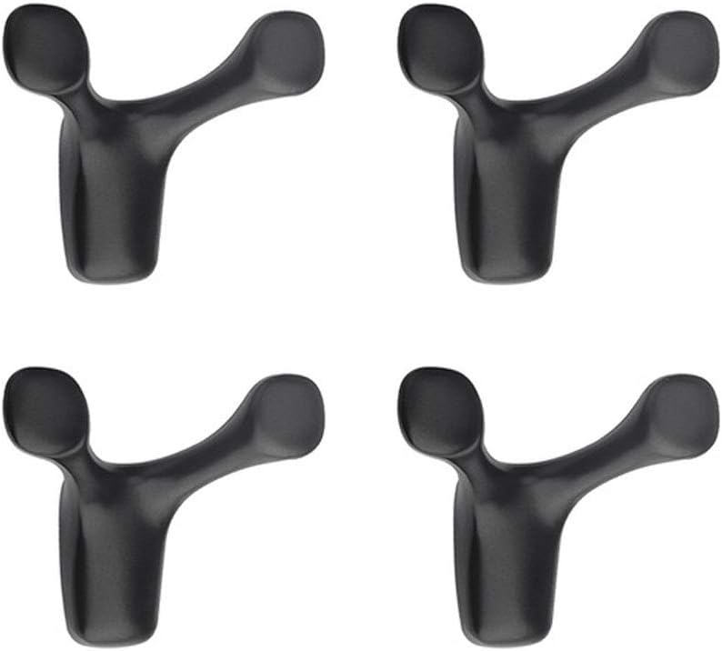 4 pcs Wall-Mounted Clothes Hook Cow Horn Bathroom Coat Bedroom Robe Living Room Home Accessories