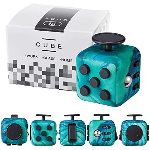 Yetech Grün Anti-Stress Würfel Spielzeug,Anti-Estrees Würfel mit 6 Seiten Funktion,für Kinder und Erwachsene Stressaubbau bei Nervösität Cover