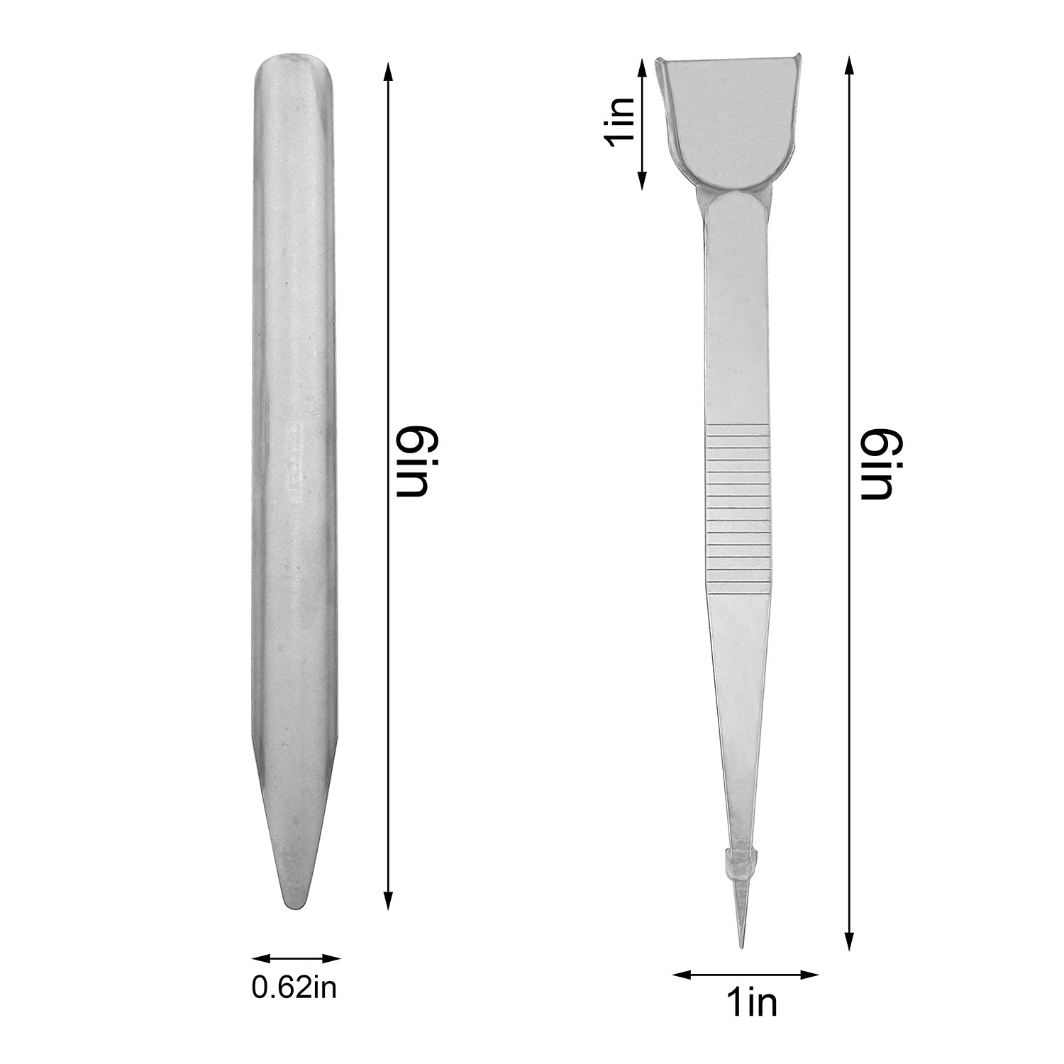 YYANGZ 4PCS DIY Jewelry Making Tools, Beading Tweezers Tool with Built in Scoop, Long Tube Scoop Pick Up Tools for Seed Beads Diamond Jewelry Making