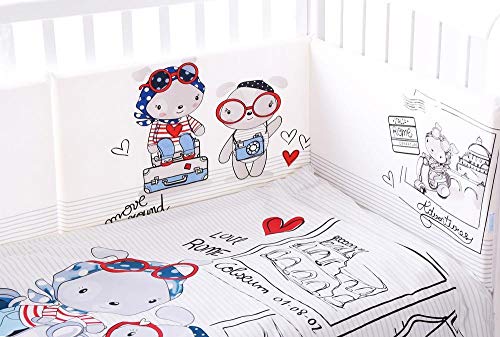 Edredon Para cuna 60 x 120 + Protector desenfundable - Danielstore (Roma)