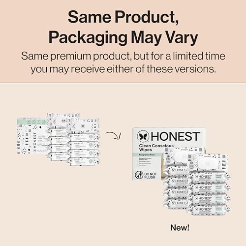 the honest company clean conscious multi-use wipes unscented hypoallergenic baby wipes for sensitive skin 99 water plant-based compostable wipes pattern play 720 count