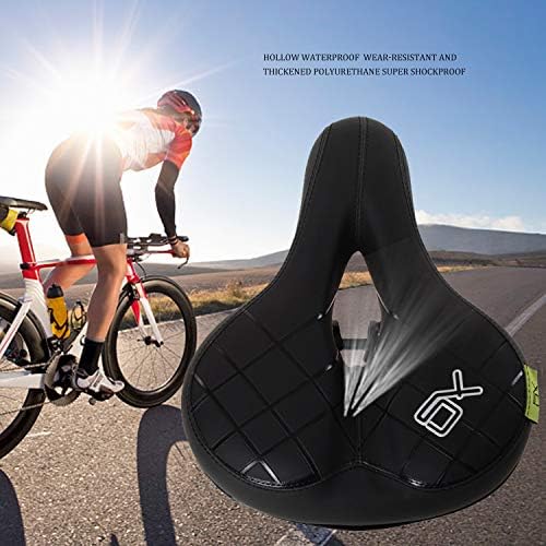 BWBIKE Wide Soft Flexible Bike Seat Cushion Shockproof Design Big Bum Extra Comfort Bike Saddle Fits MTB Mountain Bike, Folding Bike, Road Bike, City Bike, Exercise Bikes