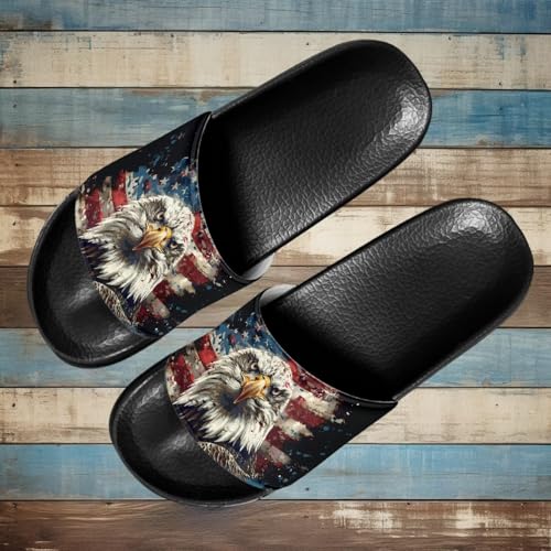 Image of Footwear for Mens Open Toe Athletic Sandals Anti-Slip Sole Slide Sandals Pillow House Flat Shoes Comfortable Slip On Slippers for Indoor & Outdoor