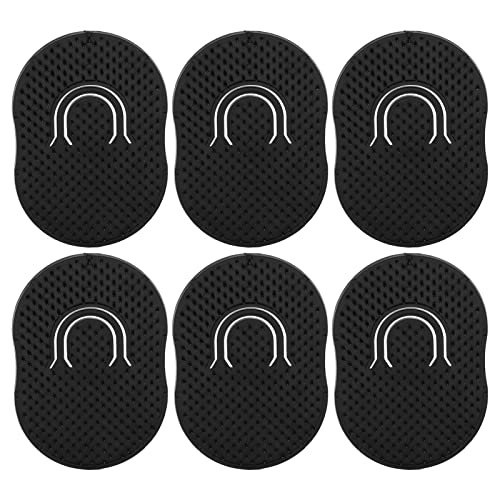 Generic Palm Comb Cepillo de Pelo Masajeador Ligero Portátil para Hombres, Juego de Peine de champú de Bolsillo Duradero para Viajes, Oficina, Hogar, Hecho de Plástico, 6 Piezas