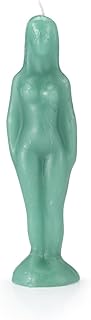 Female Image Figure Candle for Money Drawing Prosperity Spell-Casting Witchcraft Wishing Manifestation Spiritual Healing Magical Positive Energy Protection Blessing Ritual Wish Candles, Green