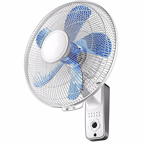 Wall Mount Fans Intelligent Timed Cooling Wall Fan,Remote Control Oscillating Fan,3 Speed Heavy-Duty Electric Fan - for Industrial Commercial Residential Greenhouse
