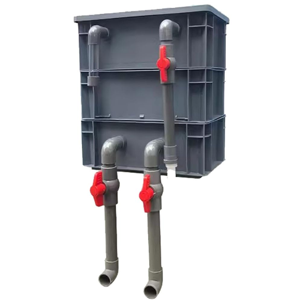 Aquarium Filter, External Coldwater Tropical Fish Tank Filter - Cleans Water Provides Oxygenation, 2/3/4 Layer Box Filter for Fish Tanks and Ponds