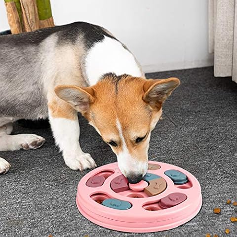 FREESOO Dog Puzzle Toy Puppy Treat Feeder Toys Boredom Interactive Toy Dog Brain Games Treat Dispenser Slow Feeder for Small Dogs Training Playing Cover