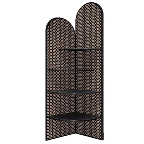 Estantería triangular para salas de estar y dormitorios pequeños con estantes organizadores 2