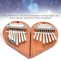 Kalimba, Mini Instrument à Doigt Léger 2 Pcs Portable Pouce Piano Exquis Forme De Coeur Pour Voyager Pour Le… - Les Beatles, Paul McCartney, John Lennon, RIngo Starr, George Harrison Kalimba, Mini Instrument à Doigt Léger 2 Pcs Portable Pouce Piano Exquis Forme De Coeur Pour Voyager Pour Le… – Image 4