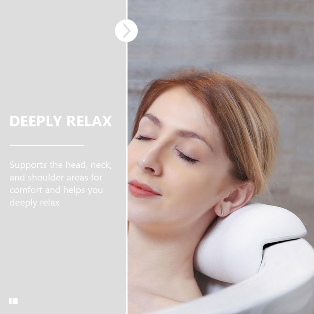 Cuscino per Vasca da Bagno Ventose Antiscivolo in Pu Morbido e Traspirante, Supporta Testa, Collo e Spalle, Accessorio per Relax in Vasca a Casa
