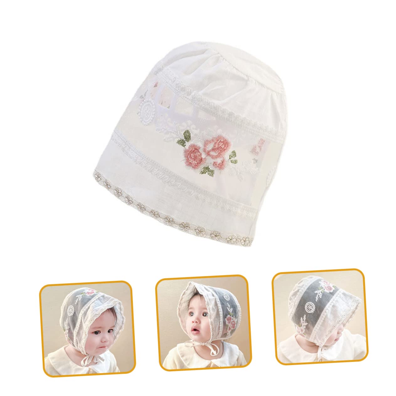 BESTYASH Sombrero de Gorro de Pescador de Verano Sombrero de Las niñas pequeño Sombrero bebé Gorro fotográfico bebé Gorro de Sombrero de Verano para niña algodón
