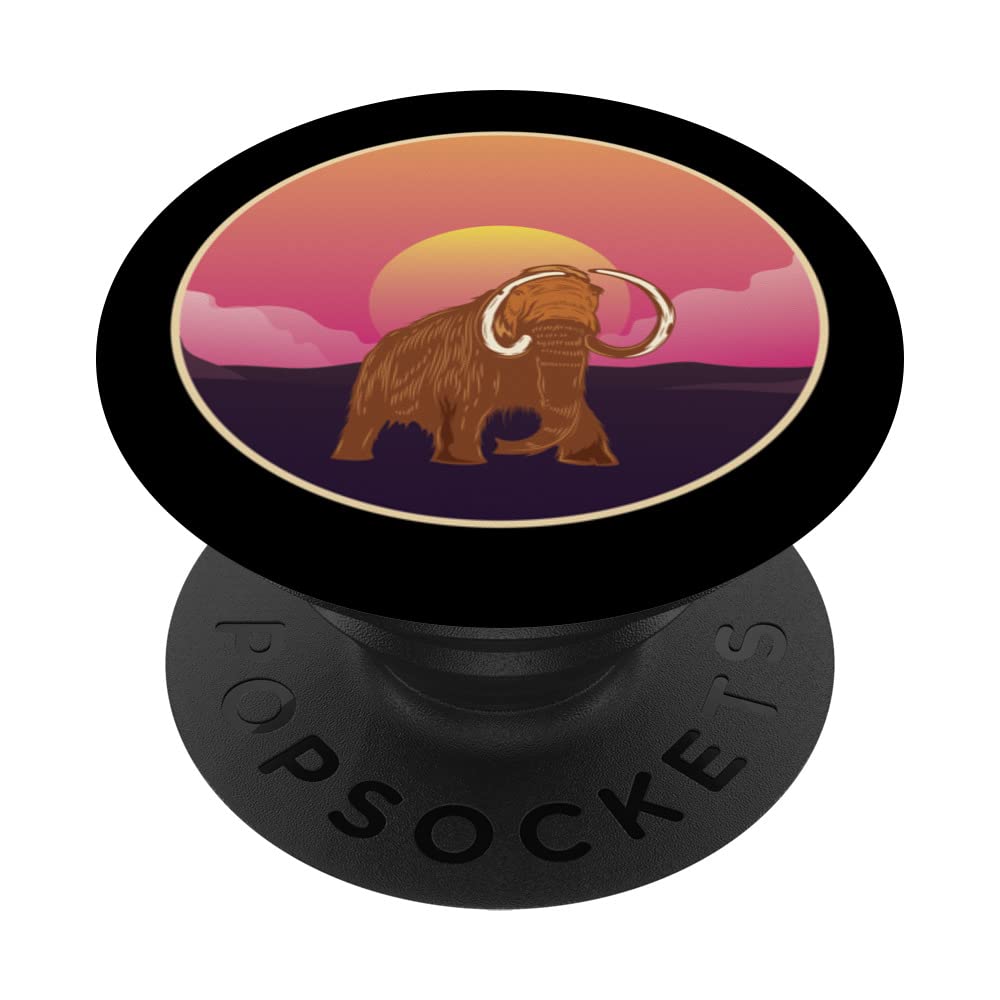 Mammoth Big Ice Woolly Elephant Museum Mammuthus Mastodon PopSockets Swappable PopGrip