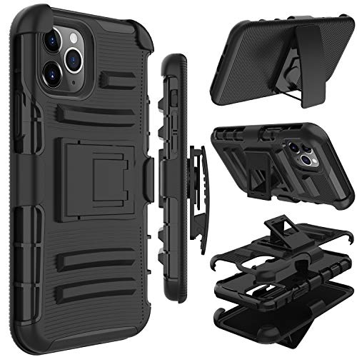 Yunerz Compatible iPhone 11 Pro Max Case, Yunerz Holster Heavy Duty Shockproof Full-Body