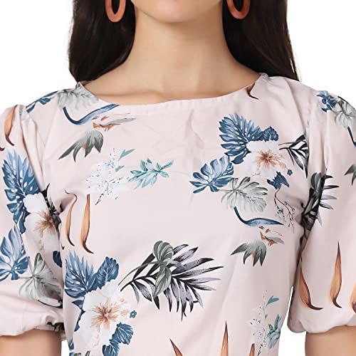 Image of Leriya Fashion Women Striped Top with Half Sleeves for Office Wear, Casual Wear Both Use to Western Top & Saree for Blouse
