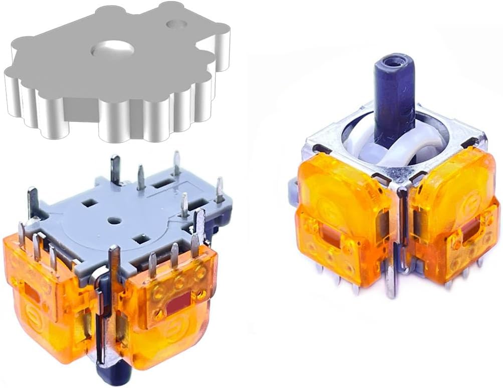 ElecGear 2X TMR Joystick and Desoldering Heating Plate Replacement for Switch Pro 1 Controller, TMR Hall Control Stick and Soldering Wick Repair Tools – (TMR-NSPro1)