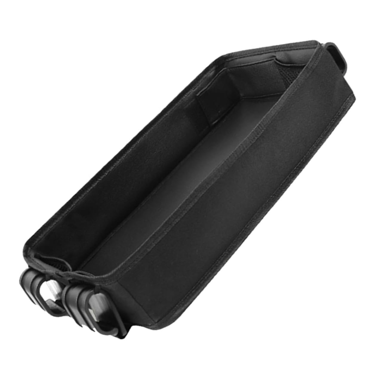 Plateau à Goûter pour Poussette, Accessoire Noir en Toile, Clipsable