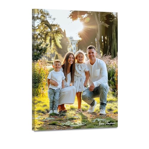 Custom Canvas Prints with Your Photos Personalized Canvas Wall Art (Framed 11x14inch)...