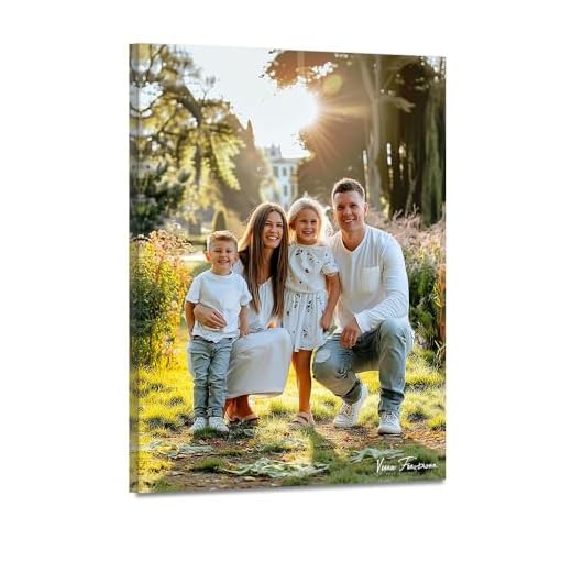 Custom Canvas Prints with Your Photos Personalized Canvas Wall Art (Framed 11x14inch) Personalized Pictures for Pet/Family Gifts for Mom/Men/Women