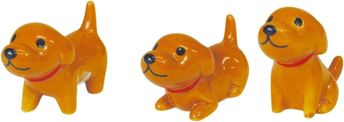 AIRYUSHA Dog Chopstick Rest Three-Piece Set BR AR-1365-1