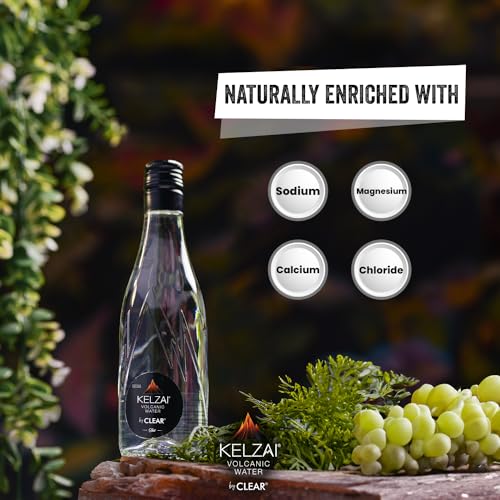 Image of Kelzai Natural Rejuvenator Volcanic Mineral Rich Still Water 750ml | Everyday Hydration (Glass Bottle)