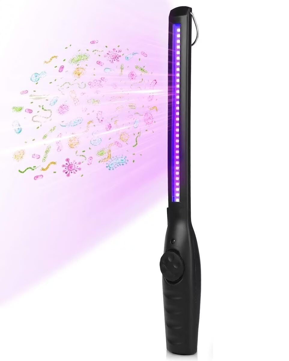ZKX UV Desinfektions lampe Tragbar - UVC-Lampe mit USB-C Ladung, Keimtötende Lampe Haushalt, Hotel, Auto & Reise