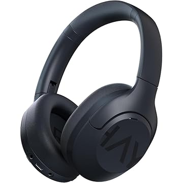 HAYLOU S30 Fones de Ouvido Sem Fio Bluetooth, Cancelamento de Ruído Ativo Over-Ear Headphone, 80 Horas Reprodução, Dobrável