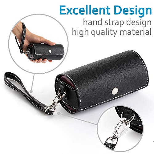 Yaklim Weekly Pill Organizer 2 Times A Day,Am Pm Large Daily Pill Box With Pu Leather Case For Travel,Round Medicine Organizer,7 Day Pill Container For Vitamin Fish Oils Supplement #TOP4