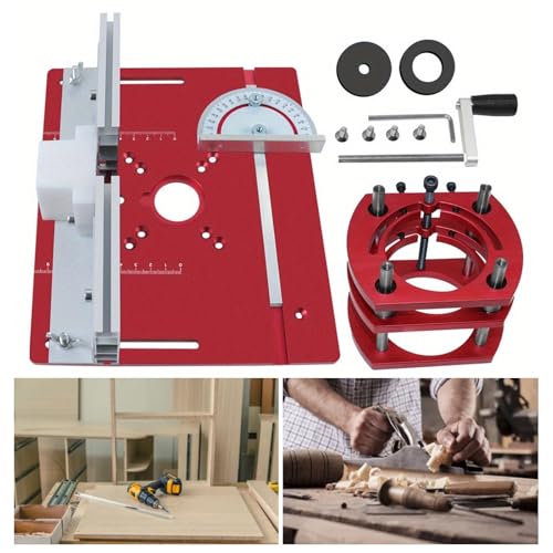 Défonceuse pour le travail du bois avec plaque d'insertion de table - 3