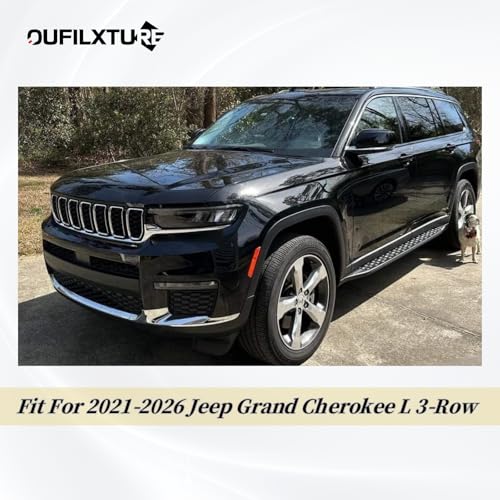 Estribos negros para Jeep Grand Cherokee L 2021-2026 miniatura 2