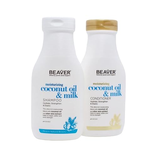 BEAVER Champú Hidratante Aceite de Coco y Leche 24.7 fl oz